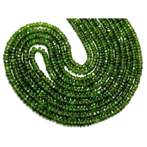 ลูกปัดอัญมณีเหลี่ยมเพชรพลอยรูปไดออปไซด์ทำจากโครเมี่ยม - Product Image 1