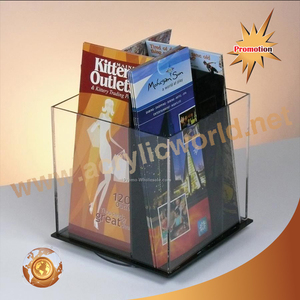 Présentoir de porte-brochures en acrylique 4 faces personnalisé/porte-brochures en acrylique pour la littérature A5/présentoirs de brochures en acrylique présentoir de brochures - Product Image 6