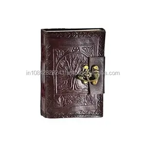 Celtic trinity embossed genuine leather cover vintage travel hand made journal or diary or sketch book for gifting him or her