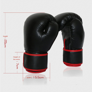 Guantes de boxeo de pu con logo personalizado, manoplas profesionales para boxeo, Muay Thai, MMA - Product Image 1