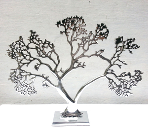 SCULPTURE en métal doré, décoration de TABLE ou de noël - Product Image 4