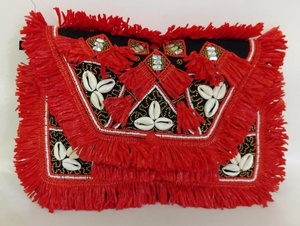 Indian Bohemian Style Large Capacity Handmade <b>Messenger</b> <b>Bag</b> <b>for</b> <b>Women</b> Canvas Zipper Shell Beaded Evening Shopping Envelope - Product Image 4