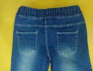 Vêtements à ourlet pour filles, étiquettes de marque, tenue élégante d'été, jean élastique, cordon de serrage, Bermuda, lot de 3 pièces - Product Image 4