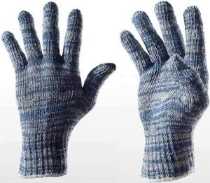 LOREK Gants de protection en tricot de coton dépouillé de taille XL de calibre 7 avec doublure en nylon anti-chaleur Gants de sécurité pour les mains - Product Image 2