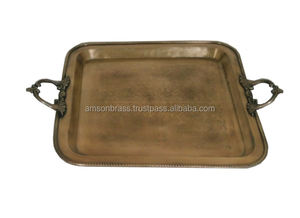 Argent Plaqué En Aluminium Plat De Service - Product Image 3