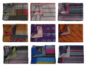 Manta Kantha Bordada Vintage al por Mayor - Product Image 1