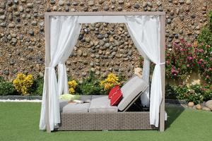 Lkeraland Collection Aland — lit Double de jour 2018 en osier, avec cabine, extérieur - Product Image 3