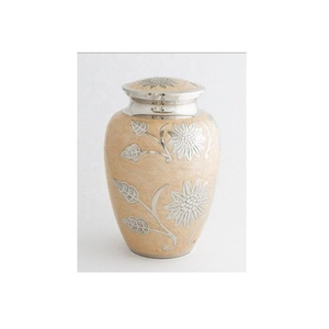 Urna de cremación metálica clásica moderna para cenizas conmemorativas para adultos, recuerdo de funerales recién llegado para servicios funerarios - Product Image 2