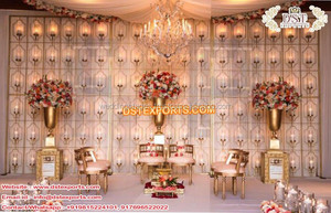 Portavelas de diseño de escenario de boda, Marcos traseros de vela de Evento de boda occidental, portavelas de escenario de boda de estilo moderno de EE. UU. - Product Image 5