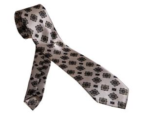 Géométrique Beige Cravate, meilleures ventes, cravate, cravate en soie, cravate, corbata, krawatte, Schlips - Product Image 2