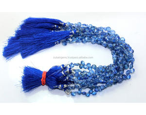 High Quality 8 Inch Natural Blue Kyanite Faceted <b>Stone</b> <b>Beads</b> Loose Drops Shape Gemstone for Jewelry Making - Product Image 4