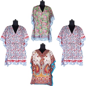 Mode musulmane moderne Nouveau design Caftan en coton Couleur contrastée Taille plus basse Vente en gros - Product Image 2