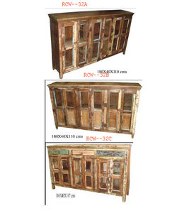 ตู้ไม้เก่าเฟอร์นิเจอร์ห้องนั่งเล่นทำจากไม้เนื้อแข็งดีไซน์ทันสมัยตามสั่ง - Product Image 2