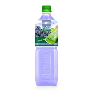 1000ml yabanmersini lezzet Aloe Vera suyu içecek ücretsiz örnek özel etiket Boost enerji Aloe Vera içecek