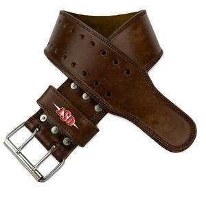 Cinturón de cuero de 10mm y 13mm con logotipo personalizado, cinturón de levantamiento de pesas de doble punta para entrenamiento de gimnasia, cinturón con hebilla para Fitness - Product Image 2