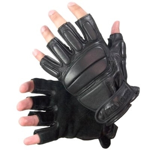 2025 nuevos modelos hechos a medida medio dedos guantes de mano guantes deportivos ciclismo Biker malla transpirable con piel de cabra de cuero genuino - Product Image 1