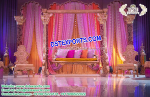 Punjabi boda Mehndi noche decoración Heena noche escenario decoración Punjabi Mehndi etapas Decoración - Product Image 2