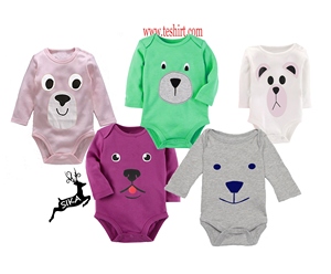 Venta al por Mayor de Mamelucos para Bebés de Tirupur, Algodón Orgánico, Unisex, con Botones a Presión, Manga Larga, Multicolor, para Recién Nacidos, Temporada de Primavera - Product Image 2