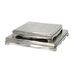 Cenicero moderno para fumar de diseño elegante, accesorios de lujo para el hogar con acabado de aluminio y níquel y logotipo personalizado - Product Image 5