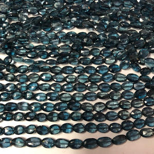 5 มม.ธรรมชาติลอนดอนสีฟ้าหินท็อปอาซเพชรพลอยรูปไข่ขายส่งอัญมณีลูกปัดขายส่งราคาซัพพลายเออร์ร้านค้าออนไลน์ปกติ - Product Image 1
