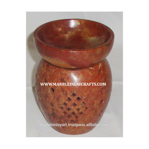 Soapstone Handmade Colorful <b>Oil</b> Lamps - Product Image 1
