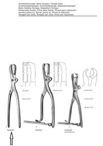 Fórceps de sujeción de hueso Farabeuf Quirúrgico 23 cm Acero inoxidable Fórceps de sujeción Bon Farabeuf Calidad alemana - Product Image 2
