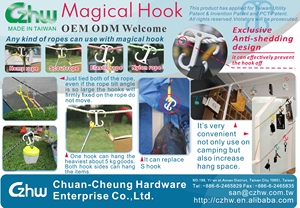 Corde et crochet magique, sans fil pour suspendre toutes les choses, utilisation possible avec crochet magique et très stable Crochet de camping en plein air produit - Product Image 5