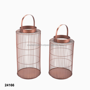 Copper Finish Christmas Candle <b>Lanterns</b> - Product Image 1