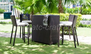 Modèle de haute Qualité Poly PE Rotin Mobilier D'extérieur Haute Barre fixée et table pour se détendre RABR-097 (Modèle 4) - Product Image 2