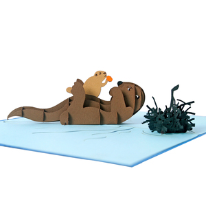 Carte de voeux pop-up 3D de haute qualité en gros conception et fabrication d'animaux personnalisés du meilleur fournisseur du Vietnam - Product Image 3