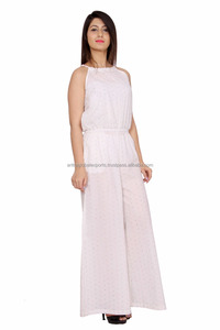 Colección 2017, Monos Blancos de longitud media para mujer, ropa informal de oficina de algodón 100%, cintura Natural, ecológica - Product Image 4