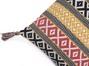 Home Comfortable Jacquard <b>Pillow</b> <b>Case</b> with added pom pom Sofa Decorative Cushion with tassel Designer Wholesale <b>Pillow</b> cover - Product Image 5