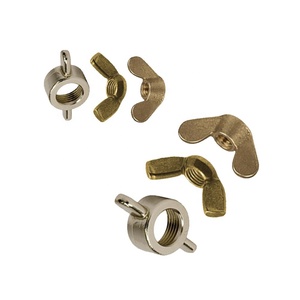 <b>M3</b> Metric Brass Wing Nuts Zinc Plated <b>Screw</b> Nut Surface Treatment T Nuts Type Brass Fasteners for Industrial - Product Image 1