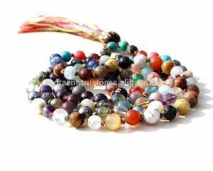 Collar de plata de primera ley con borla de seda para mujer, collar, Gargantilla, plata esterlina 54, GEMA, multicolor - Product Image 1