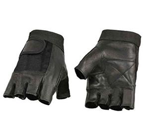 SHEMAX 2024 personalizado al por mayor de los hombres de cuero negro de malla Combo guantes sin dedos de alta calidad Venta caliente productos de caballo - Product Image 1