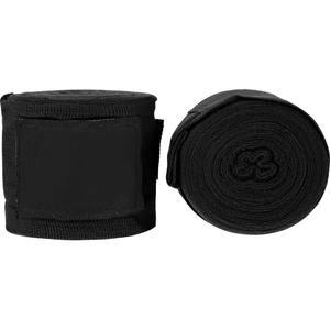 ผ้าพันแผลพันมือสำหรับชกมวย/MMA สีดำผ้าพันพันพันพันพันมือทำจากผ้าฝ้ายโลโก้ออกแบบได้ตามต้องการใช้ในยิม - Product Image 4