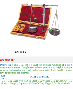 เครื่องชั่งเพชรเครื่องมือซ่อมแซมเครื่องประดับ1826 GS Green Stars Sa Pvt Ltd ผลิตในอินเดีย - Product Image 2