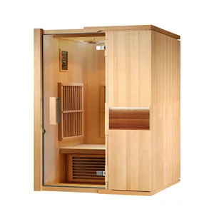Hemlock sauna a raggi infrarossi in legno camera