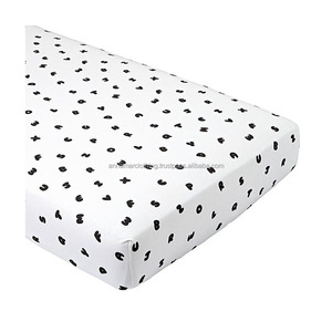 2018 Custom Design High Quality Baby Crib Sheets Organic 100% Cotton - Product Image 1