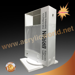 Estante de exhibición de cuchillo acrílico giratorio de Venta caliente de fábrica/Fabricante de soporte de exhibición de cuchillo Acrílico - Product Image 2