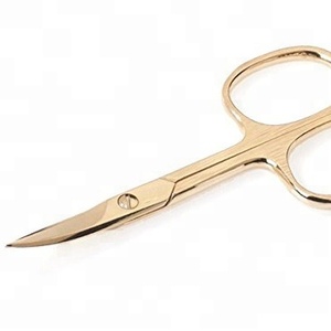 Kaneka Enterprises Gold <b>Nail</b> <b>Scissors</b> Extremely Sharp Beauty <b>Scissors</b> with Custom Logo Manicure & Pedicure <b>Scissor</b> - Product Image 1