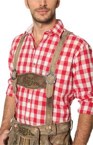 Costume de l'Oktoberfest allemand pour homme, Lederhosen, déguisement de luxe pour Halloween, carnaval bavarois, short à bretelles coupe-vent - Product Image 2