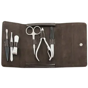 Top Quality Stainless steel Travel Manicure set leather packaging nails kit nail clipper set Hot Selling Manicure set