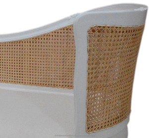 Meubles indonésien en rotin acajou, Chaise de salon, mobilier en acajou - Product Image 5