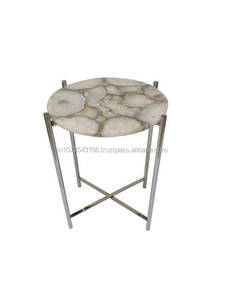 Modern Marble Top <b>Nesting</b> Coffee <b>Tables</b> With Metal Frame For Living Room Furniture - Product Image 4