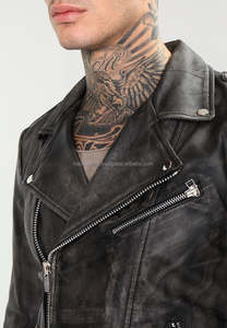 Vestes en cuir véritable de vachette véritable d'origine sur mesure noir marron noir personnaliser Vintage Style hommes vestes fabrique - Product Image 4