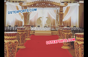 ชุดสายไฟเบอร์ Jodha Akbar สไตล์ดั้งเดิมสำหรับงานแต่งงานฮาวีแบบพกพาตกแต่งงานแต่งงาน - Product Image 4