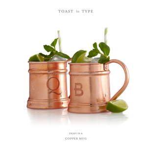 Tazas de mula de Moscú hechas a mano de cobre sólido, accesorios de barra de Metal Premium para cócteles, Vasos - Product Image 6