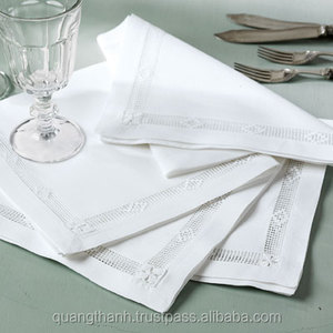 Serviette de Table en coton blanc avec broderie de haute qualité pour les événements de Restaurant à domicile - Product Image 3