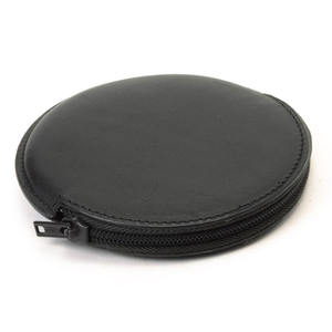 Women's Round Shape Leather <b>Coin</b> <b>Purse</b> <b>Coin</b> Holder With Key Ring - Product Image 3